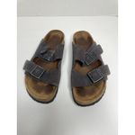 Birkenstock  Arizona Velvet Gray Suede Soft Footbed Size 39 Photo 3