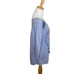 Chip & Pepper  Blue and Pink Ferris Wheel 3/4 Length Sleeve Top. Size Medium. Photo 3