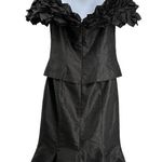 DayMor Couture Vintage Dramatic Black Gown Midi Dress Off Shoulder 6 Photo 0
