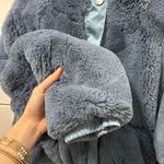 Free People Movement Blue Sherpa Jacket Size M Photo 8
