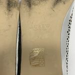 J.Crew  CLEO Silver Mirror Metallic Leather Perforated Loafers Size 7.5 M Photo 8