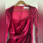 Alieva Narin DRAPED MIDI DRESS (MAROON) XL Photo 7