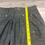 Zana Di  Dark Gray Ankle Jeans with Lace-Up Detail Photo 5