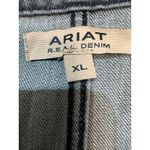 Ariat  Real Denim Gray Button Front Sleeveless Jumpsuit Womens XL Photo 3