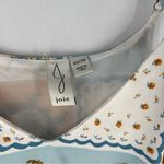 Joie  Silky Chiffon Multicolor‎ Handkerchief Print V Neck Tank Top Photo 6