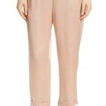 Casual Mes Demoiselles Blush Gold Silk Pants Ankle Career Professional 38 6 Photo 0