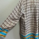 J.Crew Silk Twill Tunic Speckled Plaid Shirt Blouse XL Quiet Luxe Old Money Prep Photo 7