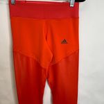 Adidas WOW Leggings Orange Red Coral Climalite Sz Small Photo 5