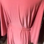 Ambrielle Women's Coral Peach Short Robe Photo 4