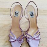 barney's new york Barney’s New York CO-OP 100% leather pink metallic heels sandals NEW Photo 3