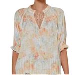 Current Air Anthropologie Angelica Water Color Blouse Photo 1