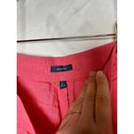 Nautica Womens Linen Blend Shorts Size Large Pull On Pink Elastic Waist Photo 2