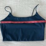 Garage  Crop Top Sports Bra Bralette Spaghetti Straps Blue Size Small Photo 1
