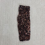 Jenni & Lizzi Sequin Jacket Bronze Metallic Open Front Hand Sewn Theatre Holiday Brown Size M Photo 12