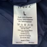 Serra  Navy Blue Quilted Zip up ladies vest. Size Large Photo 8
