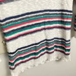 American Living Y2K Womens S Cotton Linen Stripe Sweater FLAW Beachy Coastal Photo 4