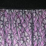 LuLaRoe Lola Skirt Black Floral Lace over Bright Neon Pink Lining Sz XL NWT Photo 2