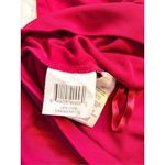 BCBGMAXAZRIA Women's Beaded Detail One Shoulder Going Out Top Dark Pink Small Photo 5