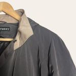 Fleet Street Vintage Women’s Olive Green Long Hooded Trench Rain Coat Size 12P Photo 1