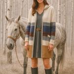 Fate Siana Hooded Sweater Cardigan Size Medium Photo 3