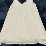 Lulus  White V Neck And Back  Layered Knotted Design Tank Top Sz Small Photo 4