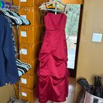 David's Bridal David’s Bridal Bridesmaid Dress Apple Red Size 0 Photo 1