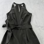 EXPRESS  Sleeveless Jumpsuit Back Zip Black Size Zero Belted Casual Classic‎ 90's Photo 4