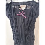 Victoria's Secret Y2K Merry Widow Black Lace 36D Corset Ruched Bustier Xx1362 Photo 7