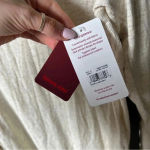 Tommy John Henley long sleeve tee oatmeal ribbed lounge pajamas top beige Tan Size L Photo 2