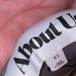 About Us 🎓 NWT  Silver Metallic Mini Dress with Ruffle Photo 4