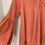 Free People  shirt blush bell sleeve top size small! Photo 2