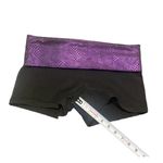 PINK - Victoria's Secret VS PINK Yoga‎ Shorts Foldover Black Purple Snake Animal Print Y2K Vtg Size M Photo 4