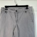 Jeanstar Gray Denim Wide Leg Sailor Jeans Womens‎ Pants Button Detail Western Size 12 Photo 1