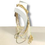 Free People  Bohemian Beaded Festival Baez Body Chain Mustard Paprika Statement Photo 8