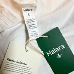 Halara  Women’s Large White Pleated Cut out Tennis Golf Mini Dress Shorts Skort Photo 6