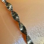 Italian vintage Sterling Silver Twisted Helix Bracelet Photo 1