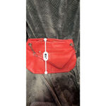 Vintage Red Tignanello Leather Hobo Bag With Chain Accent Photo 7