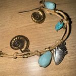 NWT Lucky Brand Coastal Surf‎ Shell Pearl Turquoise Adjustable Necklace Charms Photo 3