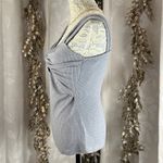 Listicle Women’s M Gray Ribbed Twist Front Sleeveless Top Medium Tank Top Basic Photo 3