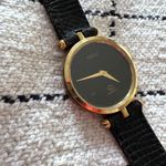 Gucci Vintage Black, Gold and Quartz Watch in original case Photo 11