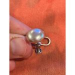 Lot D028 earrings old fashion screw on no hole 925 sterling silver Photo 2