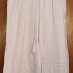 Hem & Thread Linen Wide Leg Pants Photo 0