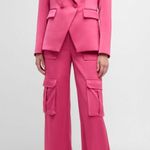 Veronica Beard NEW Miller Dickey Jacket + Saul Pant Pink Set size 2 Photo 0