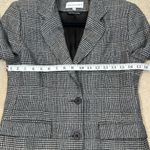 Bloomingdales Bloomingdale’s Blazer Jacket Gray Checkered Two Button Lined Women Size 4 Petite Photo 6
