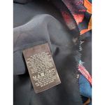 Anthropologie Leifsdottir Silk Floral Print Velvet‎ Panel Sleeveless Dress 0 Blue Photo 8