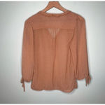 ZARA  MMXI Limited Edition Collection: Sheer Chiffon Blouse Size Small Photo 3
