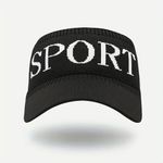 Lightweight SPORT Sun Visor Knitted Casual Hat Gold Baseball Cap for Women Photo 2