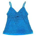 Twenty One Y2K Crochet Lace Fairycore Mermaidcore Top Small Photo 0