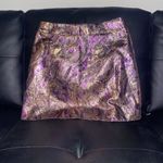H&M Elegant Purple and Gold Skirt Photo 1