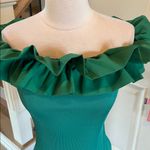 Ruffle Off Shoulder Emerald Green Top New Size undefined Photo 5